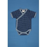 Kate Quinn Organics SS Kimono Bodysuit - Argyle